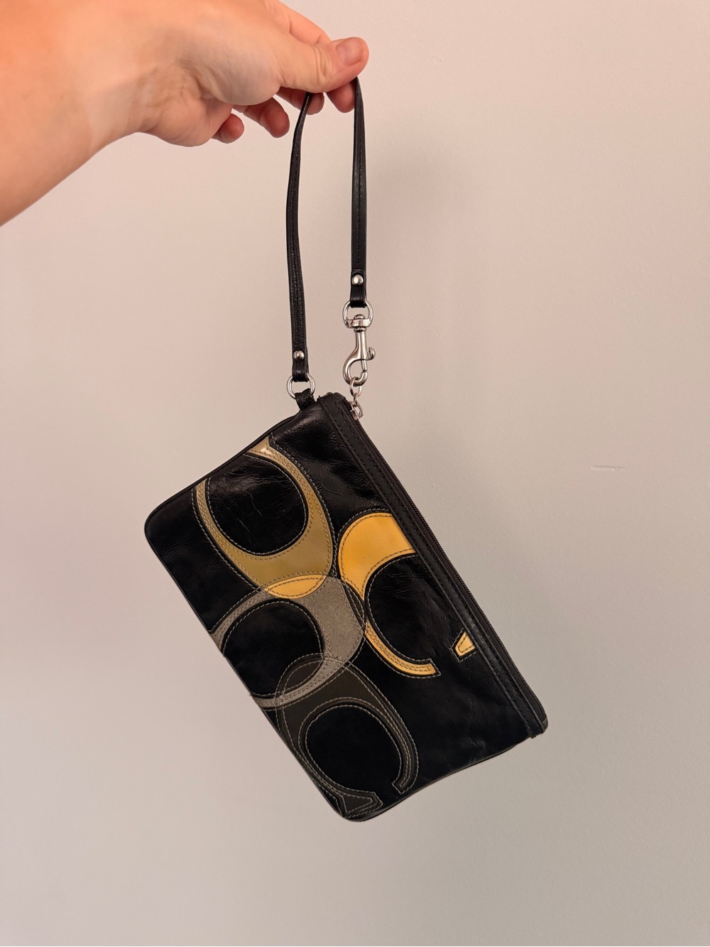 Coach Vintage Retro Logo Wristlet